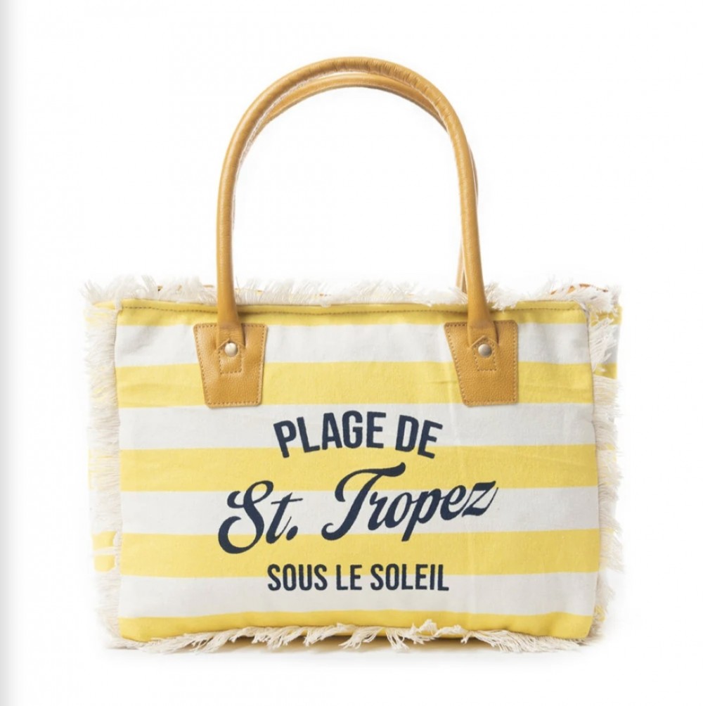 Bag Tote Myrabag Saint Tropez Yellow Stripe