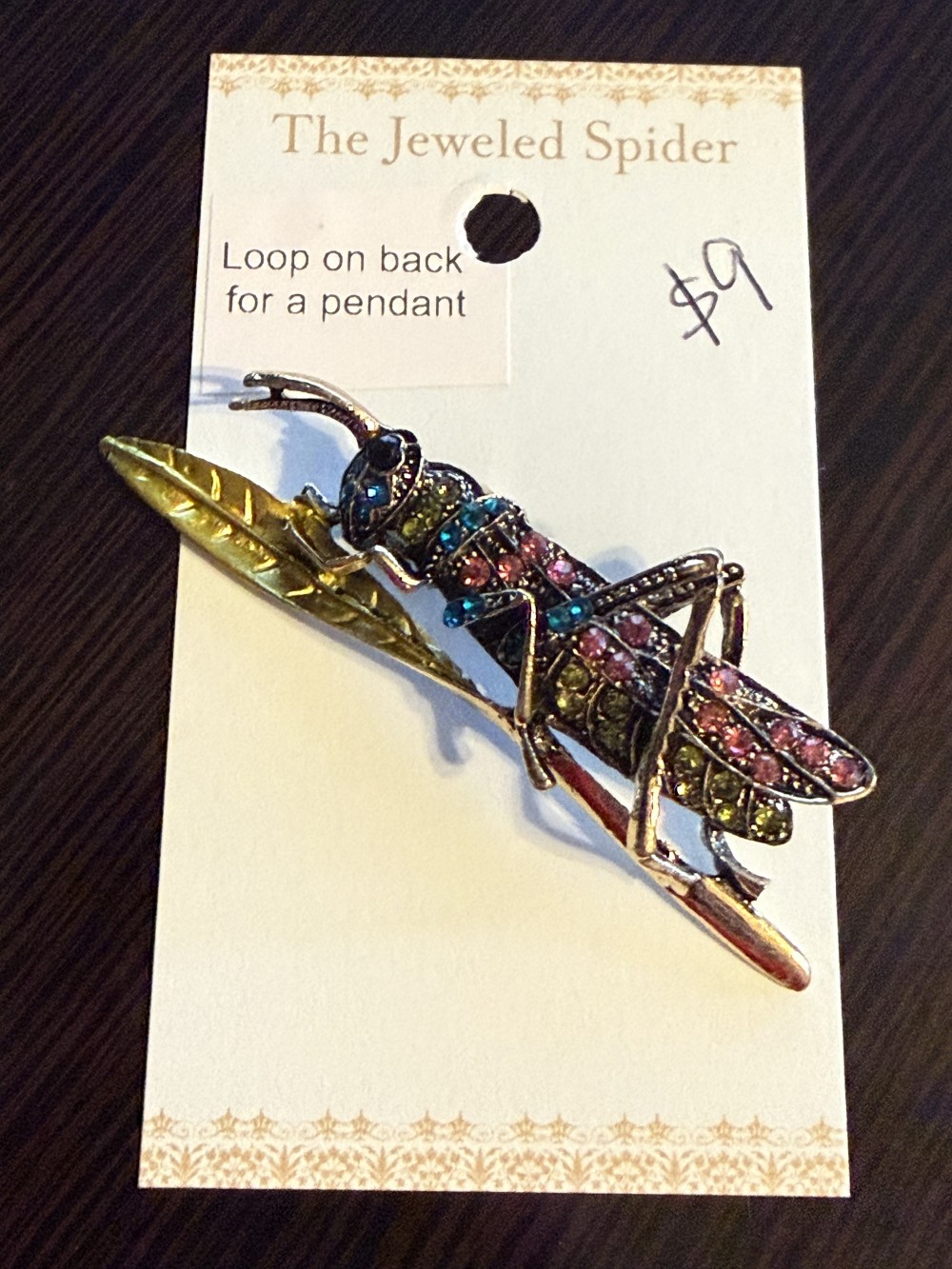 Brooch Pin - Grasshopper, Locust, Cricket