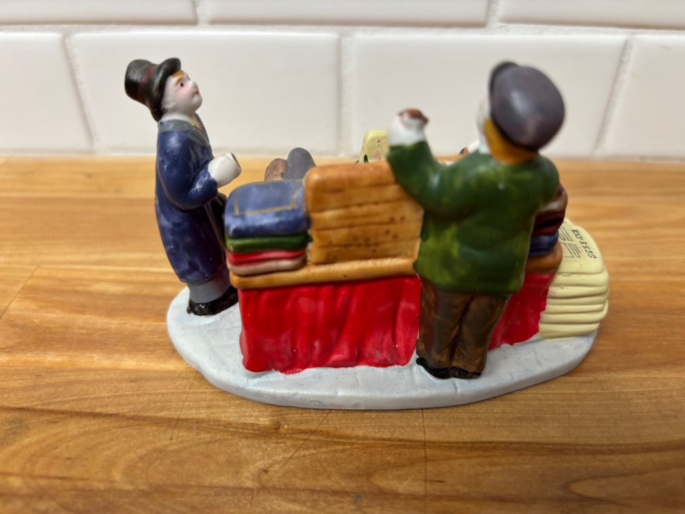 Books for Sale Lemax Christmas Village Accessory Newspaper Vendor Figurine 1998
