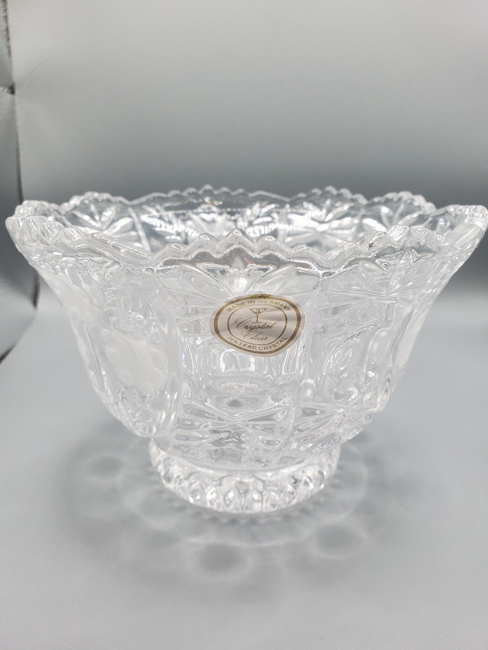 Annahutte 24 Lead Crystal Candy Dish Germany