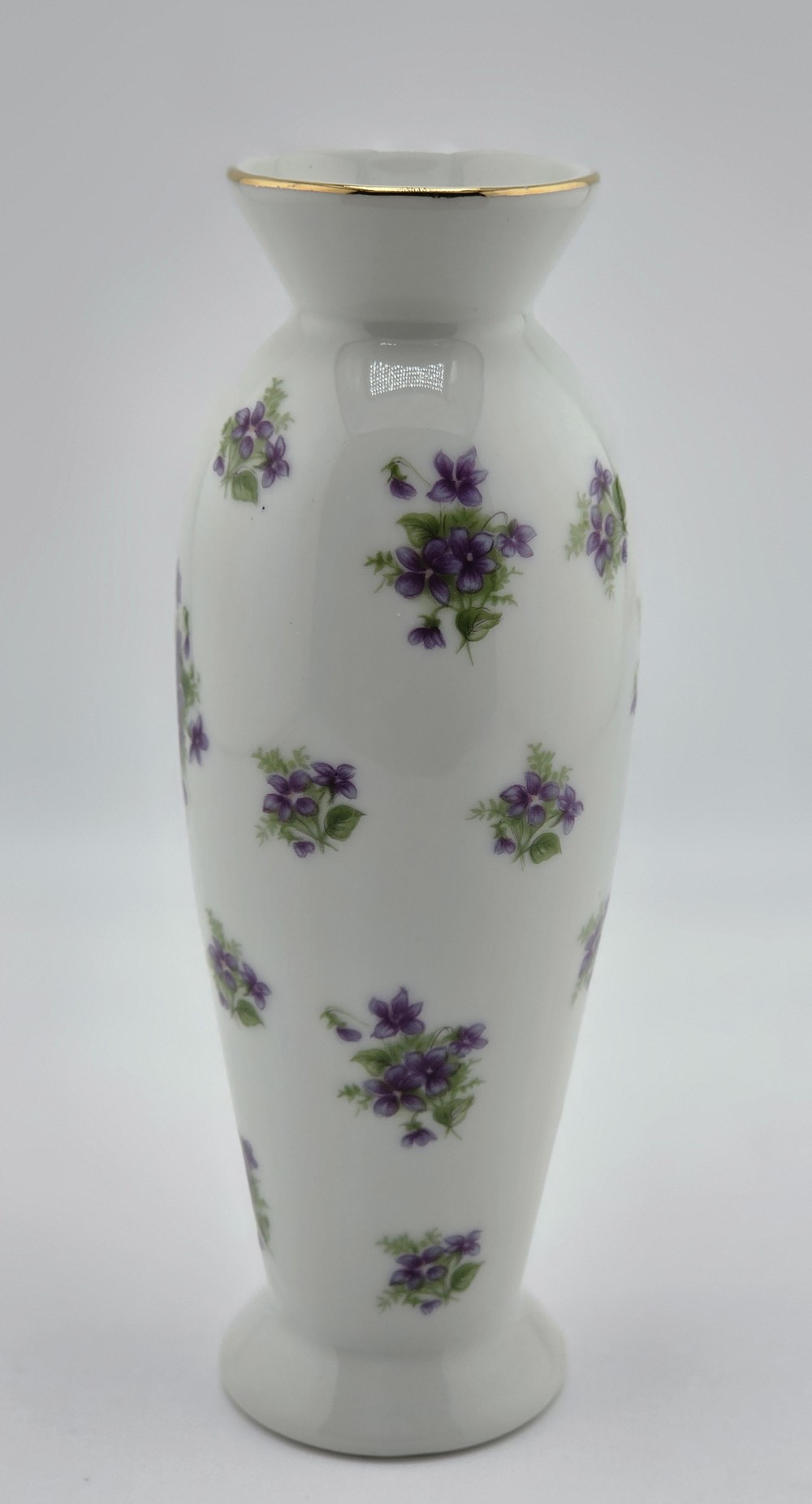 VTG 1962 Lefton China Bud Vase Sweet Violets