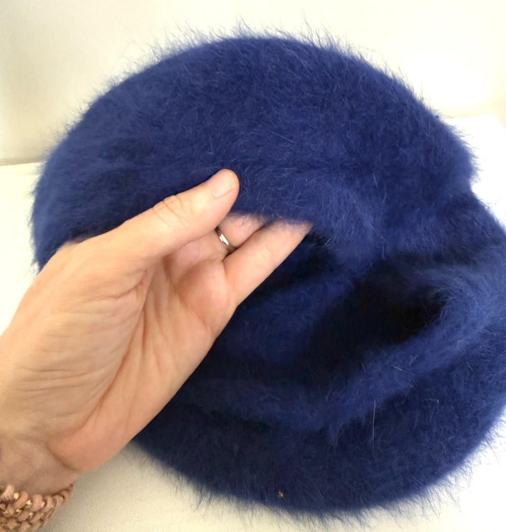 Blue Rabbit Hair Barrett