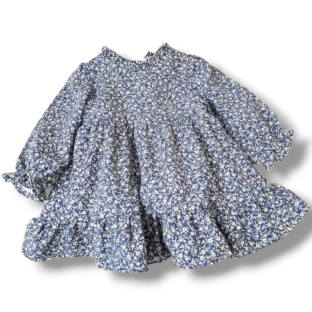 Floral Breath Dress w/Sweater