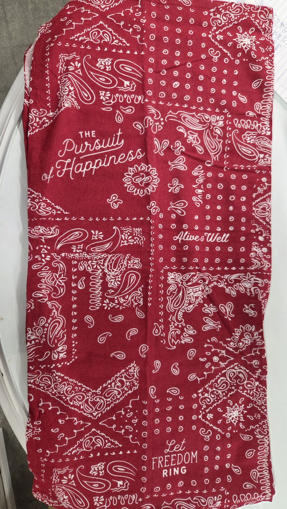 LN-1460r new red  flour sack towel