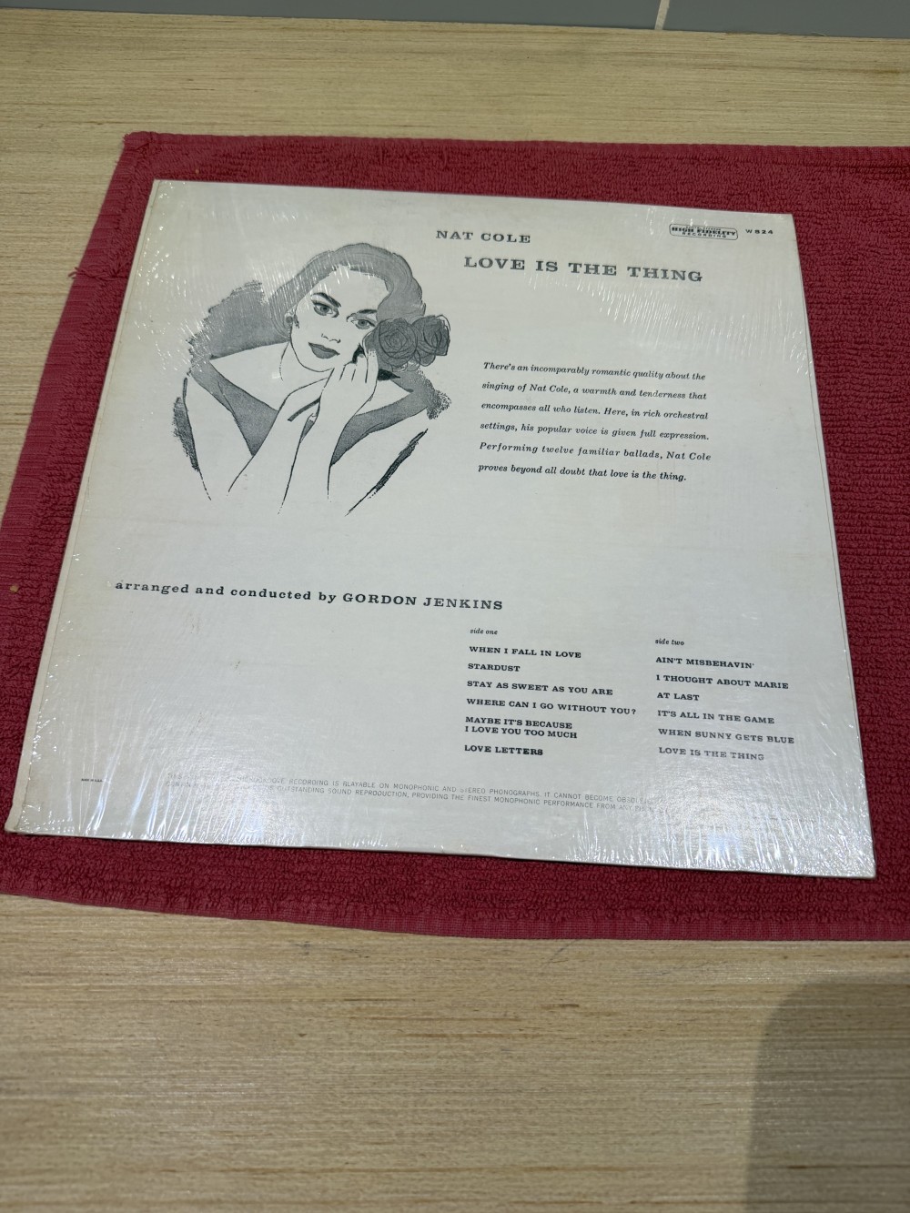 Nat King Cole Love Is The Thing Vinyl