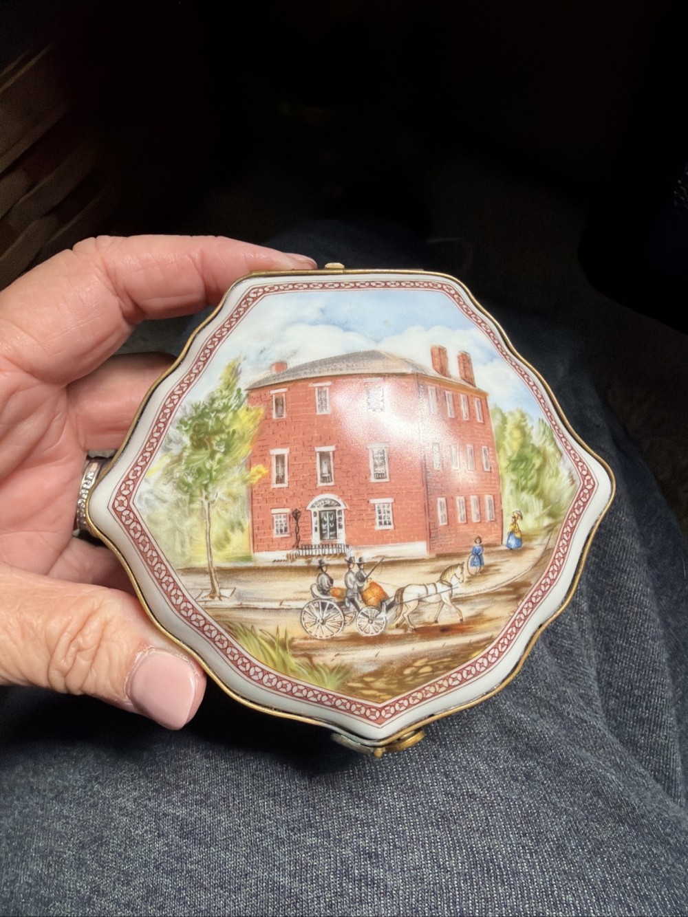 Trinket Box National Trust Historic Preservation Decatur House Porcelain de Paris