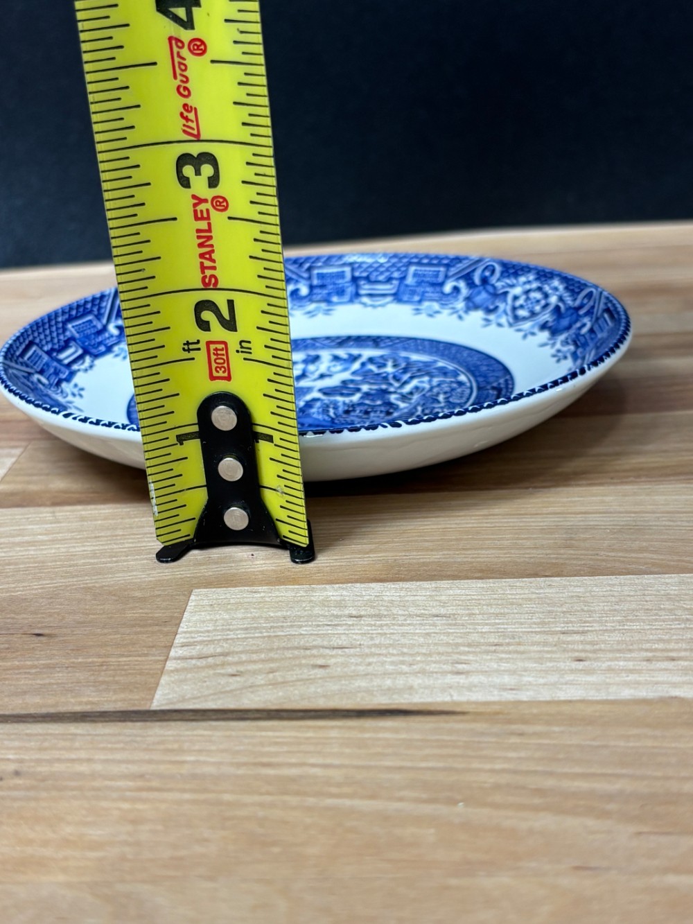 Blue Willow Dessert Bowls Set of 4 Wood and Sons Woods Ware England 6 Inch