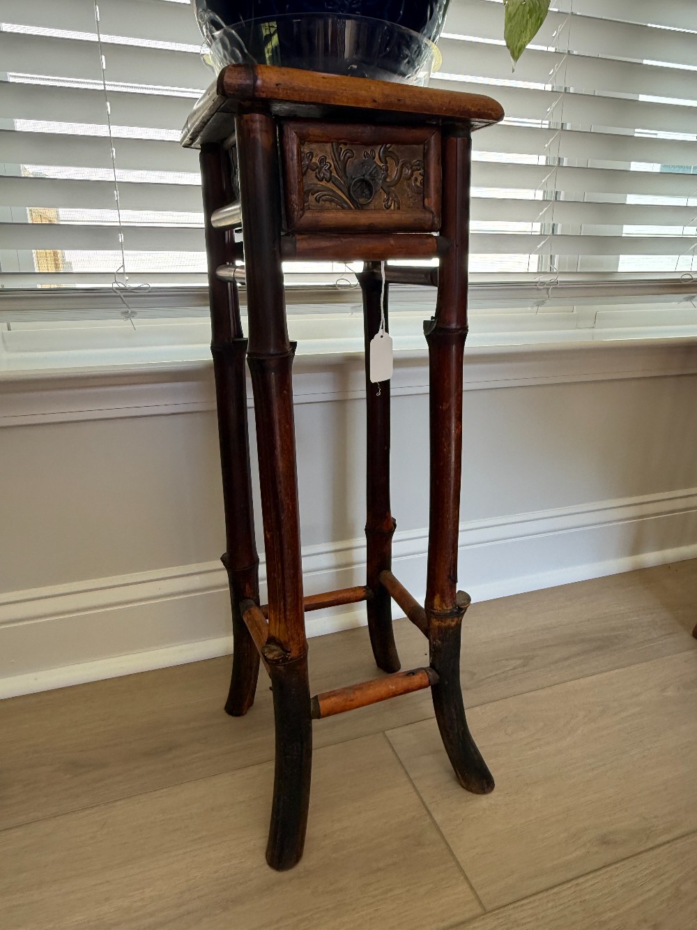 Vintage Rattan Plant Stand