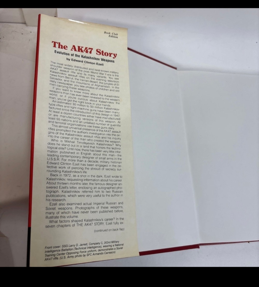 The AK47 Story Evolution of the Kalashnikov Weapons Hardcover Book Edward Clinton Ezell 1986
