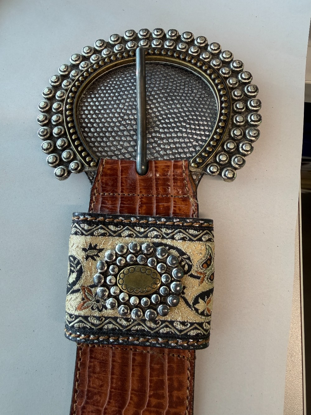 Vtg. Doppia Vita Italy Leather Belt