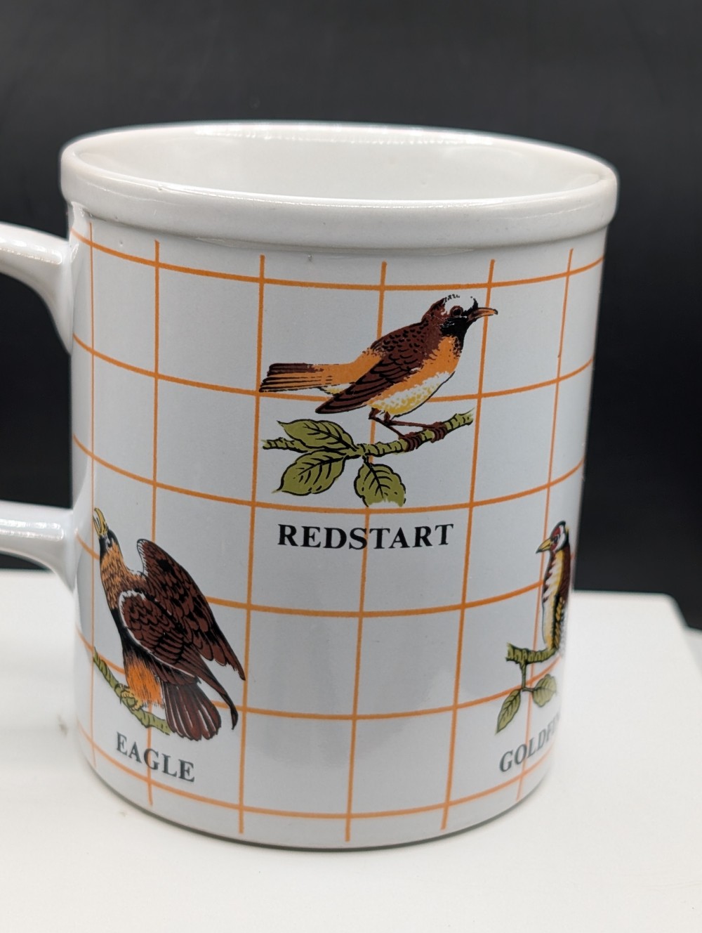 Japan bird mug, as-is