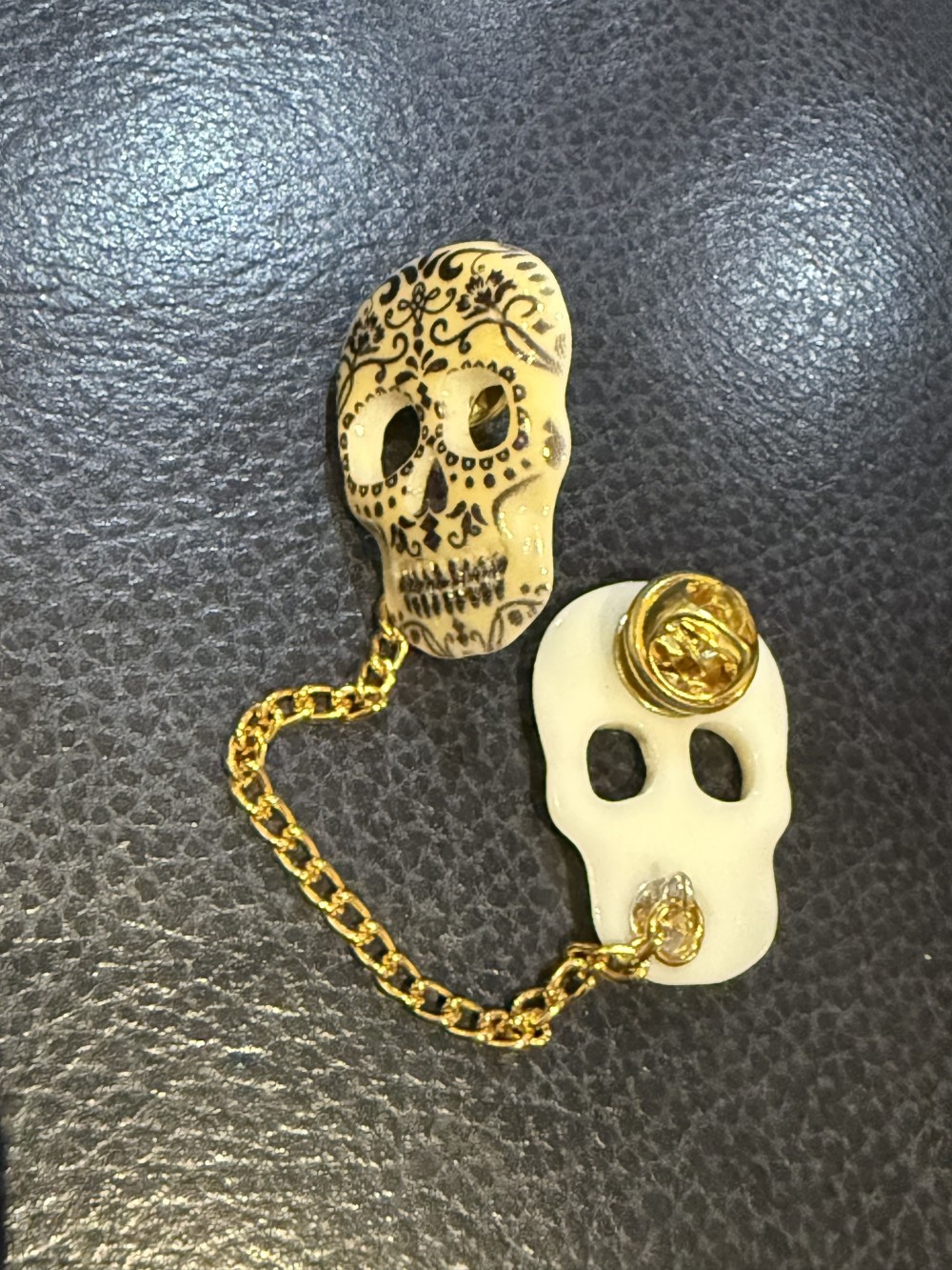 Sweater Pins - Sugar Skulls, Dress Pins, Cloak Pins