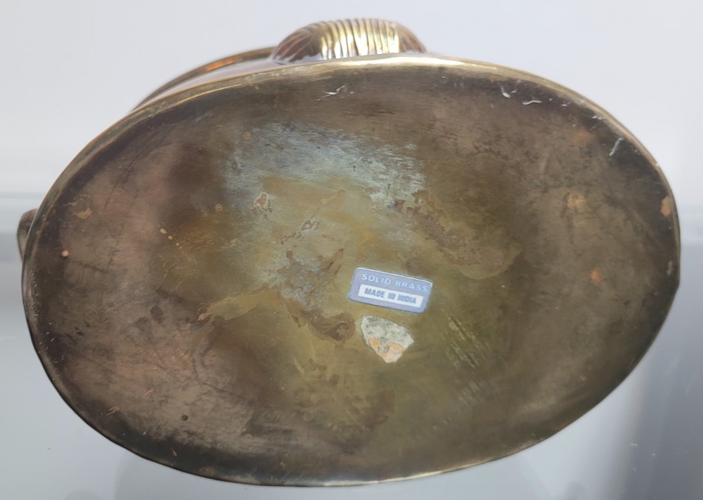 VTG Solid brass oval planter