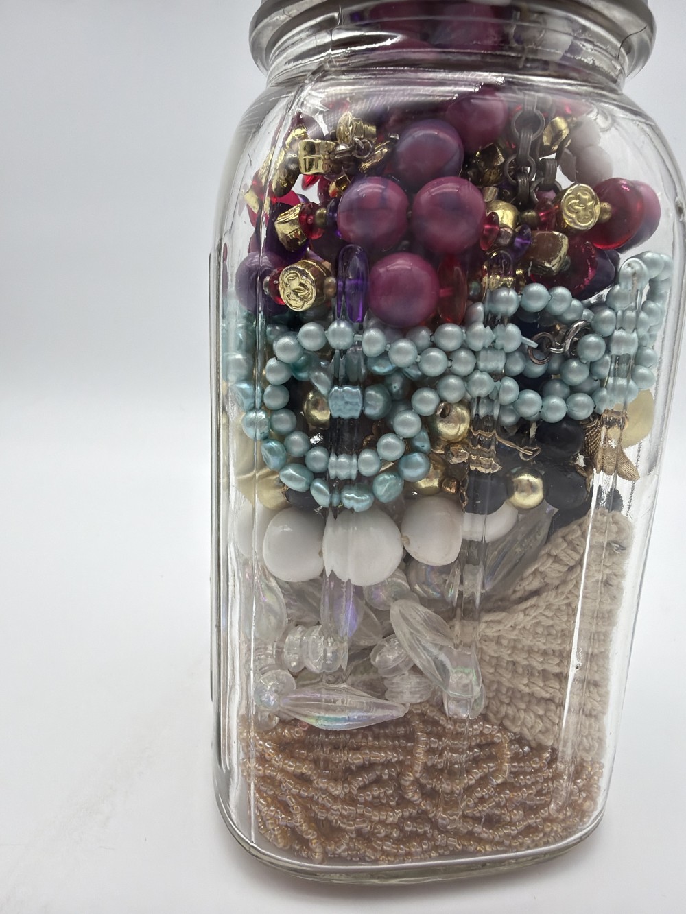 Vintage Necklace Mystery Jewelry Jar