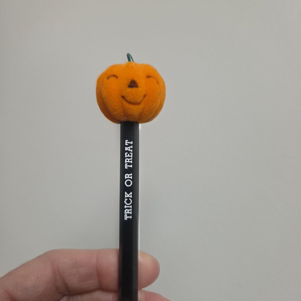 VTG Novelty Pumpkin Topper Pencil