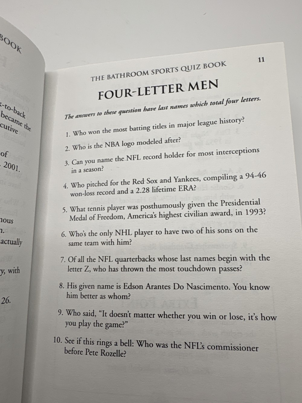 The Bathroom Sports Quiz Book by Jack Kreismer used