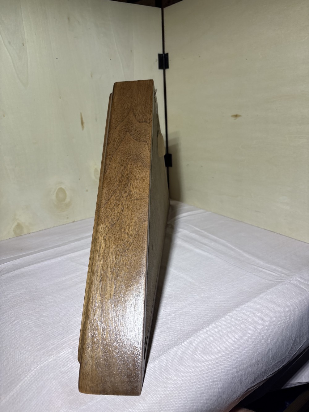 American Flag in Walnut Case - Vintage - Case is ~24