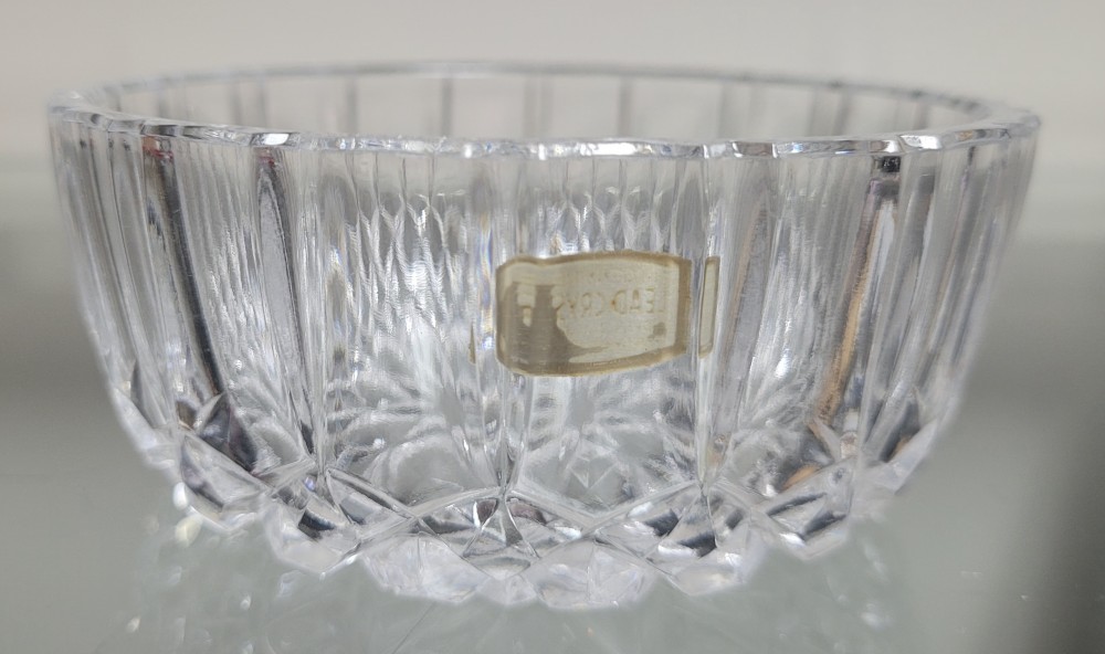 West German 74% lead crystal 4 in. bowl