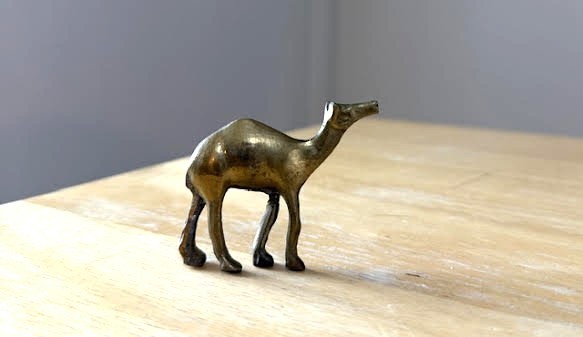Vintage Miniature Brass Camel Figurine