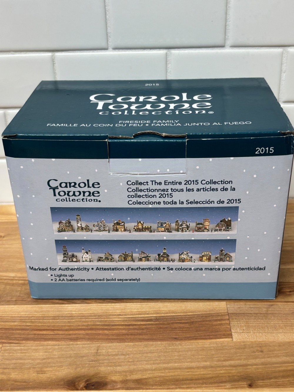 Carole Towne Fireside Family Lemax Christmas Village 2015 LED Campfire 0672916