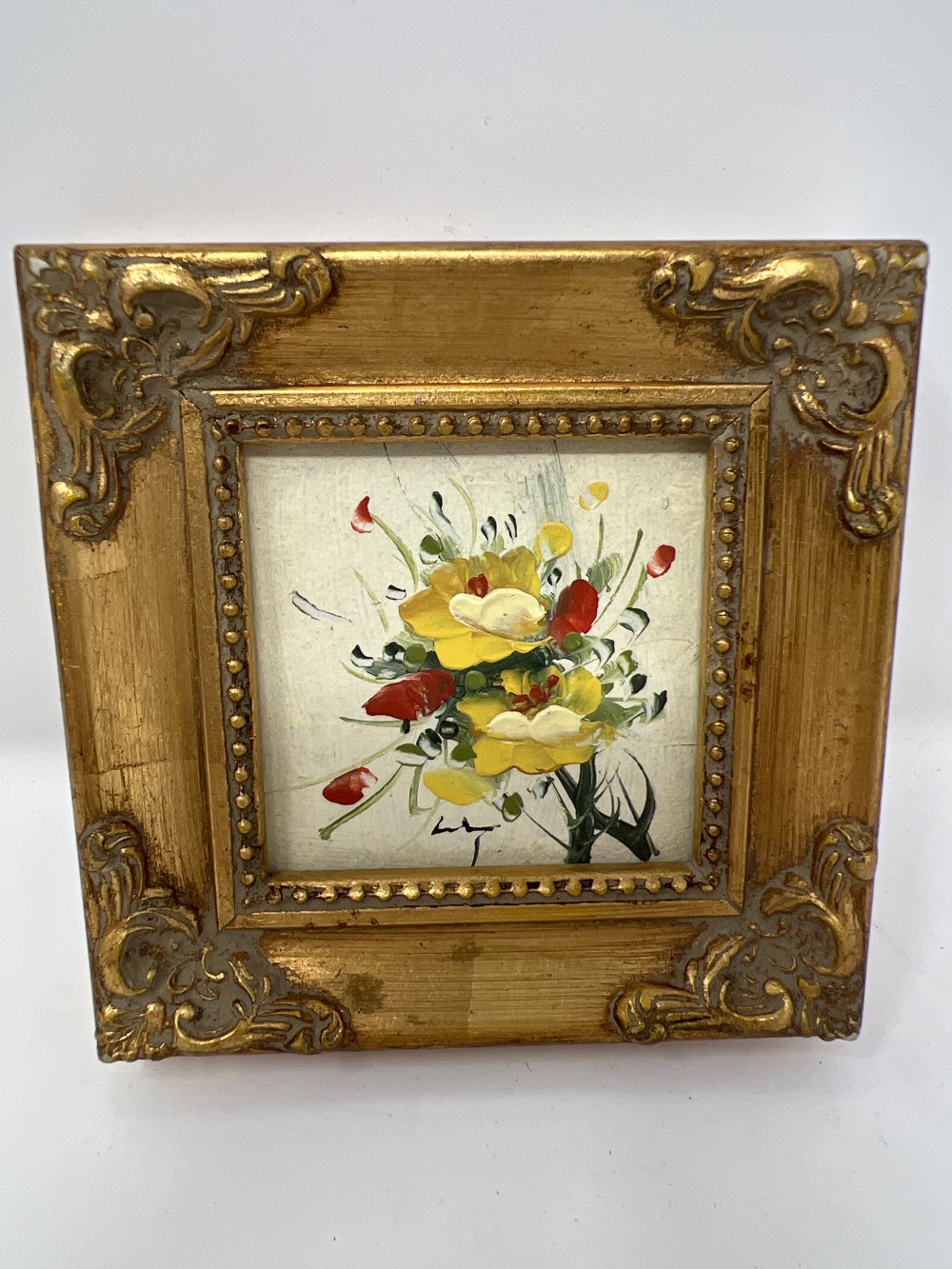 Mini Impressionist Floral Oil Painting
