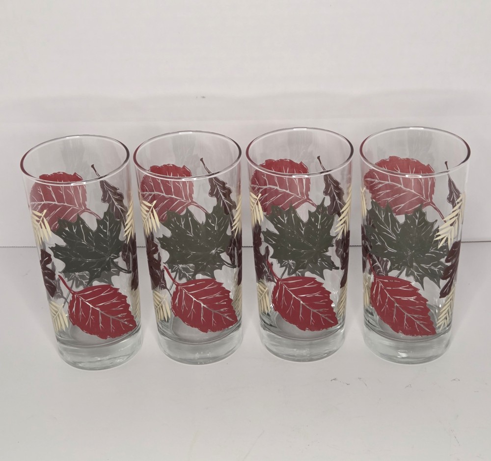 VTG Libbey Autumn Leaf Tumbler 16 oz
