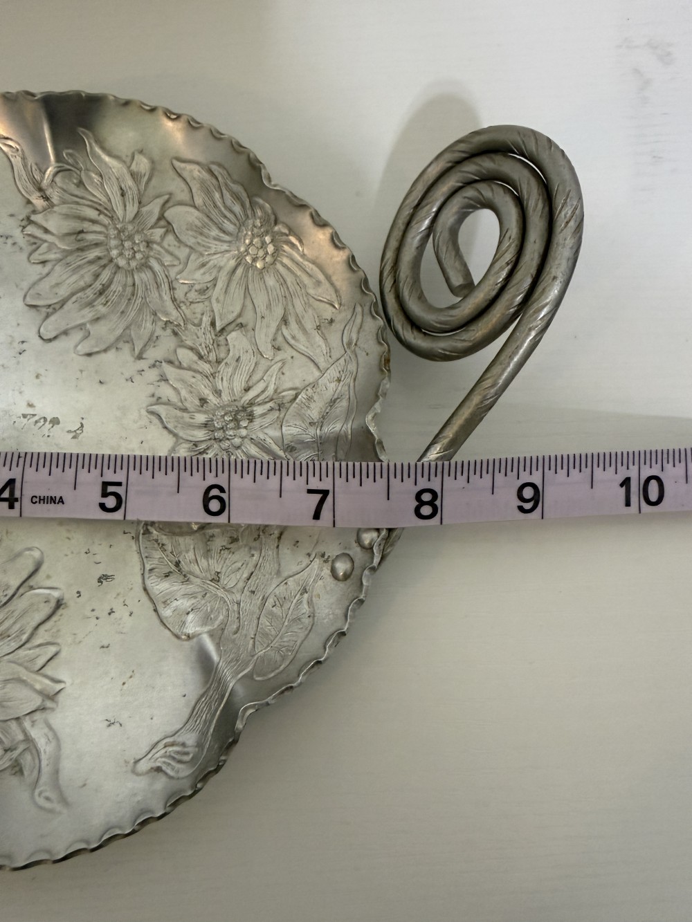 Farber & Shlevin aluminum serving dish