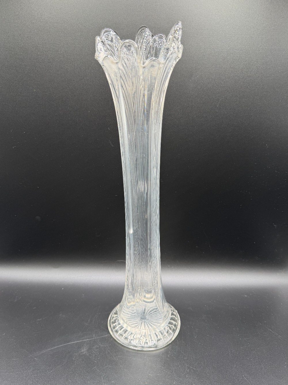 Clear Swung Glass Vase