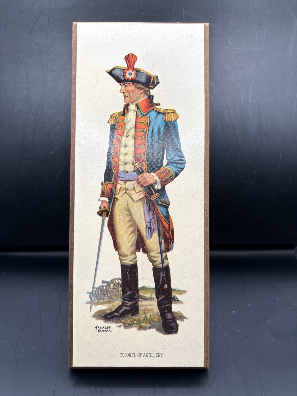 Vintage Frederick Elmiger Civil War Plaque