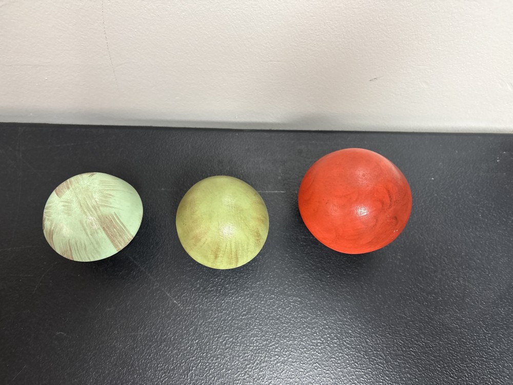 Ceramic Hand painted Mushrooms Set of 3