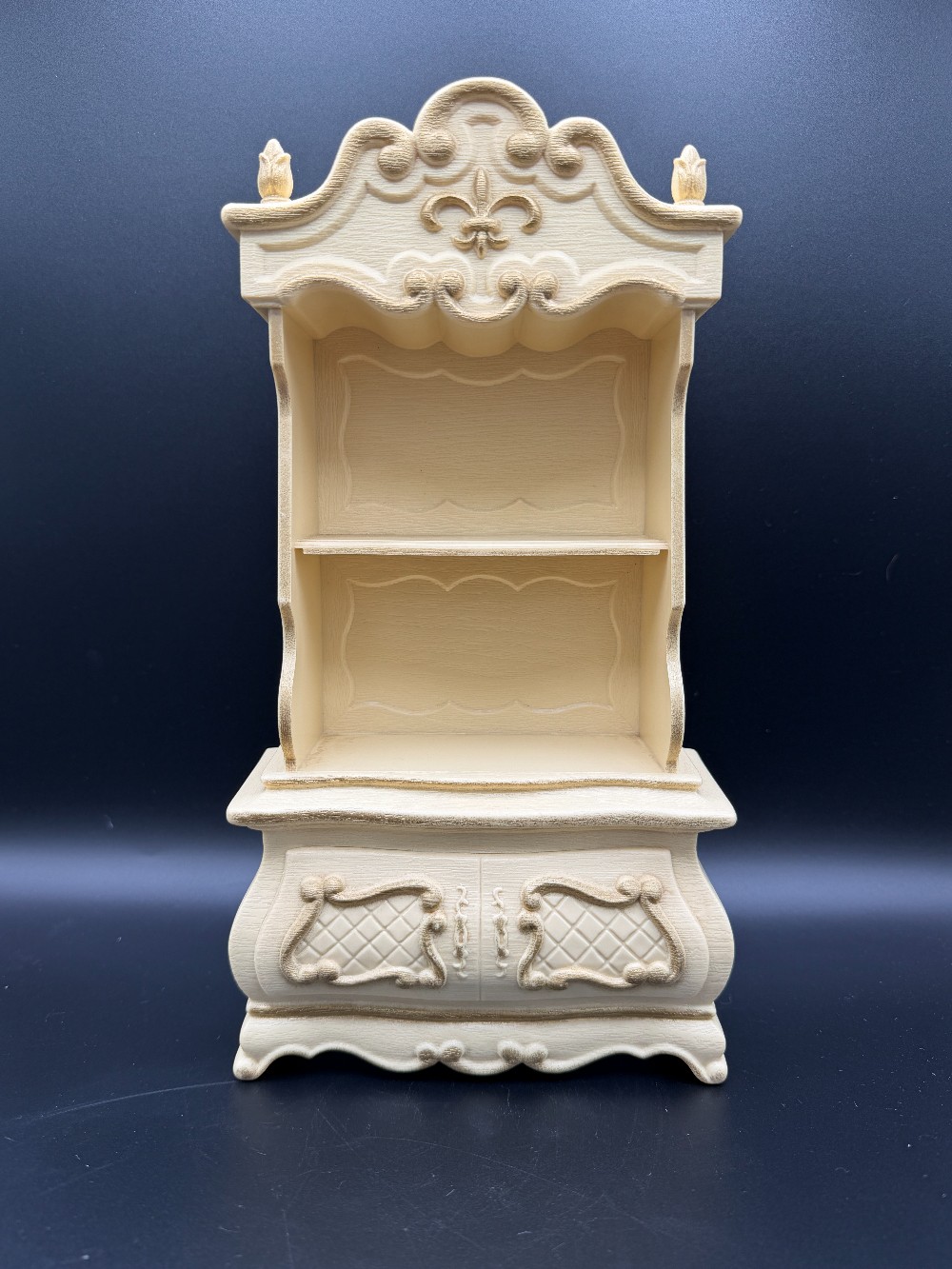 French Provincial Style Armoire-Vintage Doll Furniture