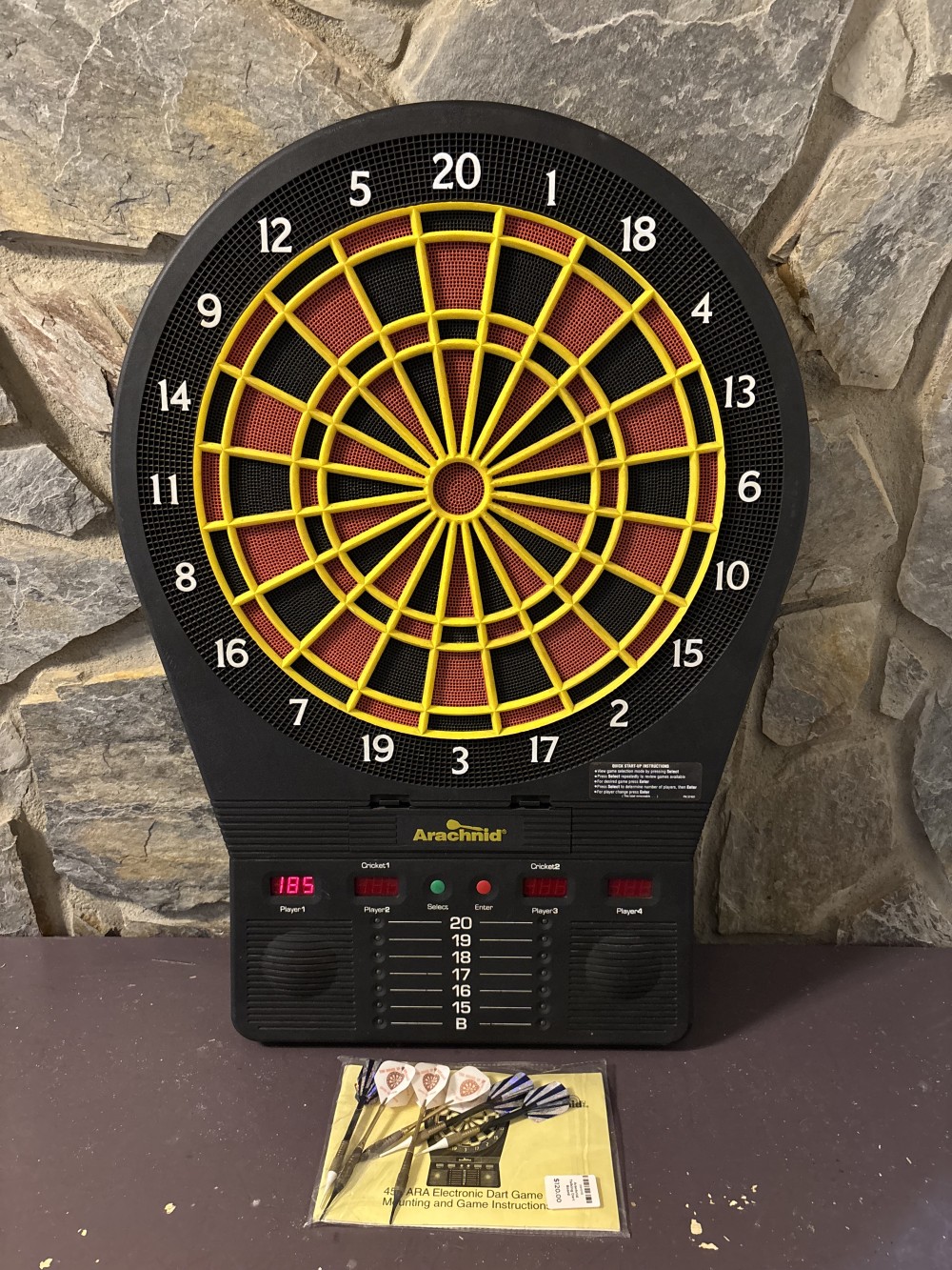 Arachnid Electronic Dartboard  Cricket Master Pro 4 Model 450-ARA Vintage 1994