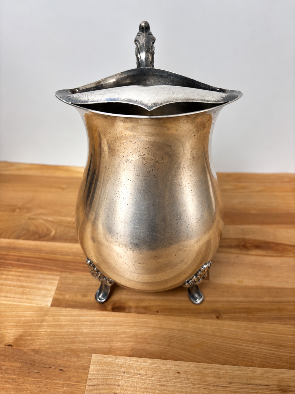Vintage Pilgrim Silverplate Footed Water Pitcher