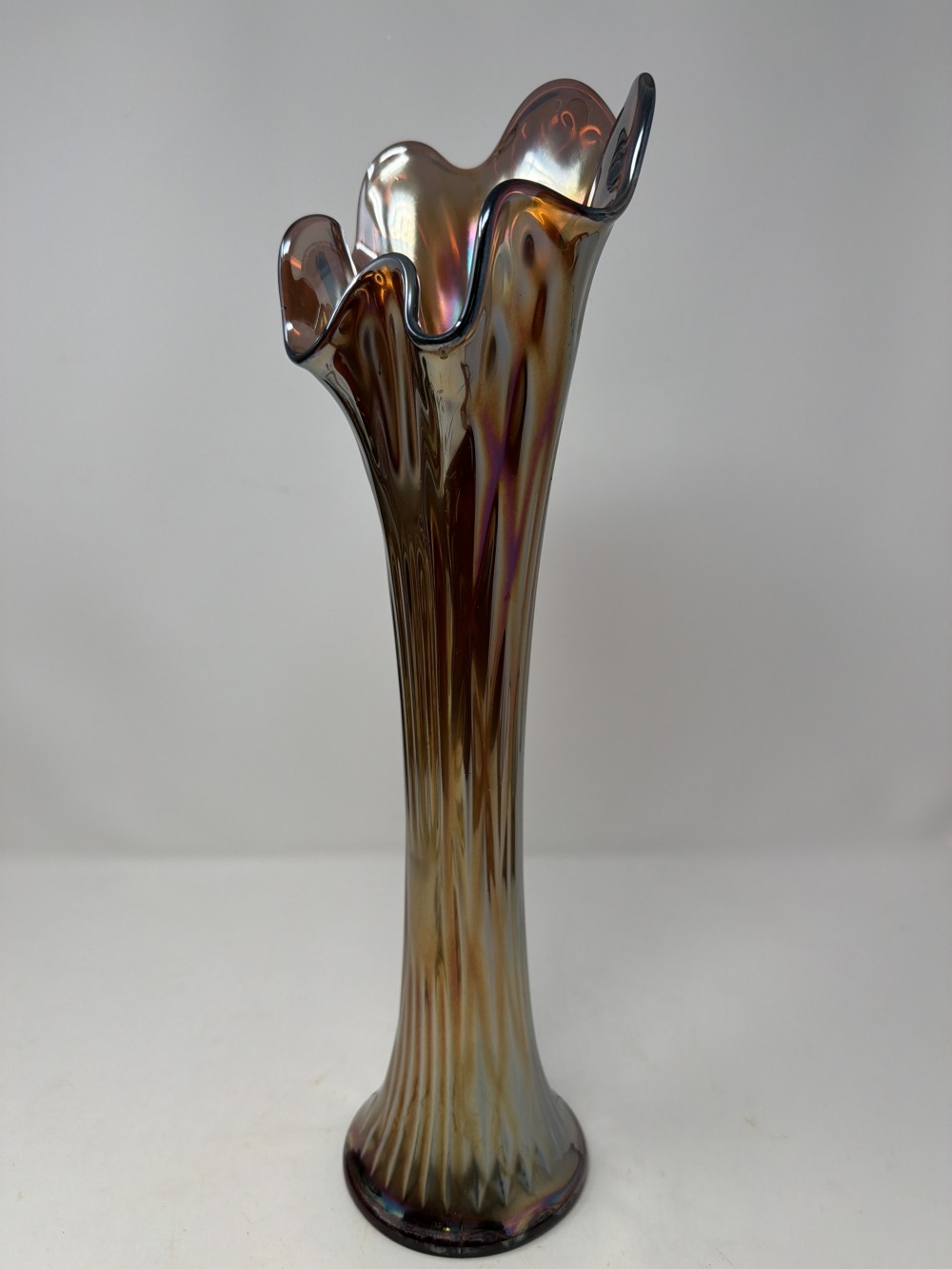 Fenton Carnival Swung Vase