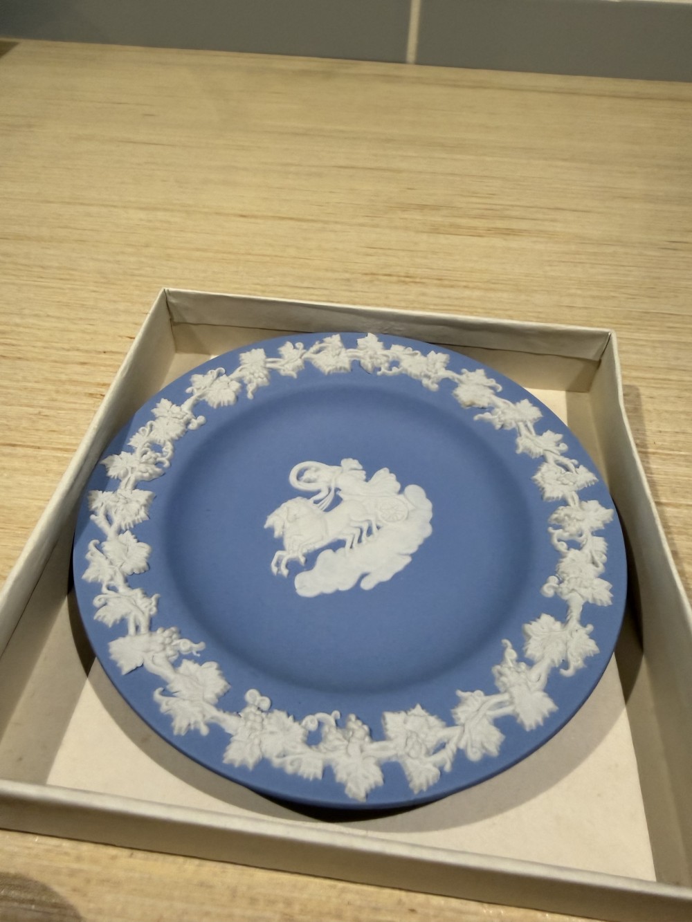 Vintage Wedgewood Blue Trinket Dish