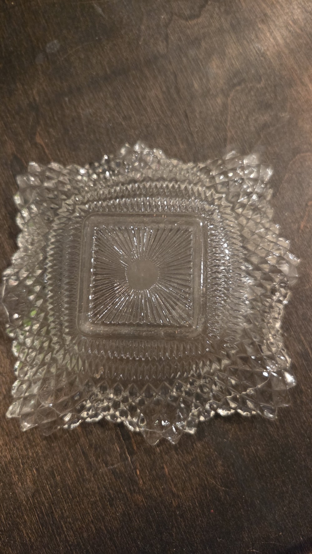 DO-1795 vtg Indiana glass candy dish