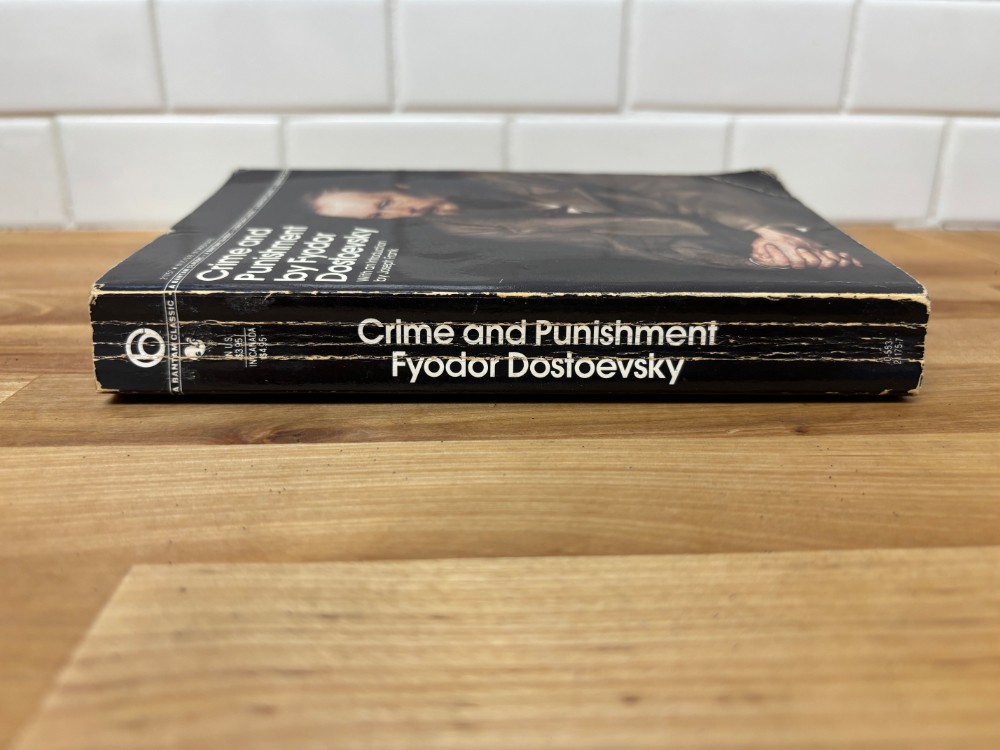 Book Crime and Punishment by Fyodor Dostoevsky Bantam Classic 1981 Paperback
