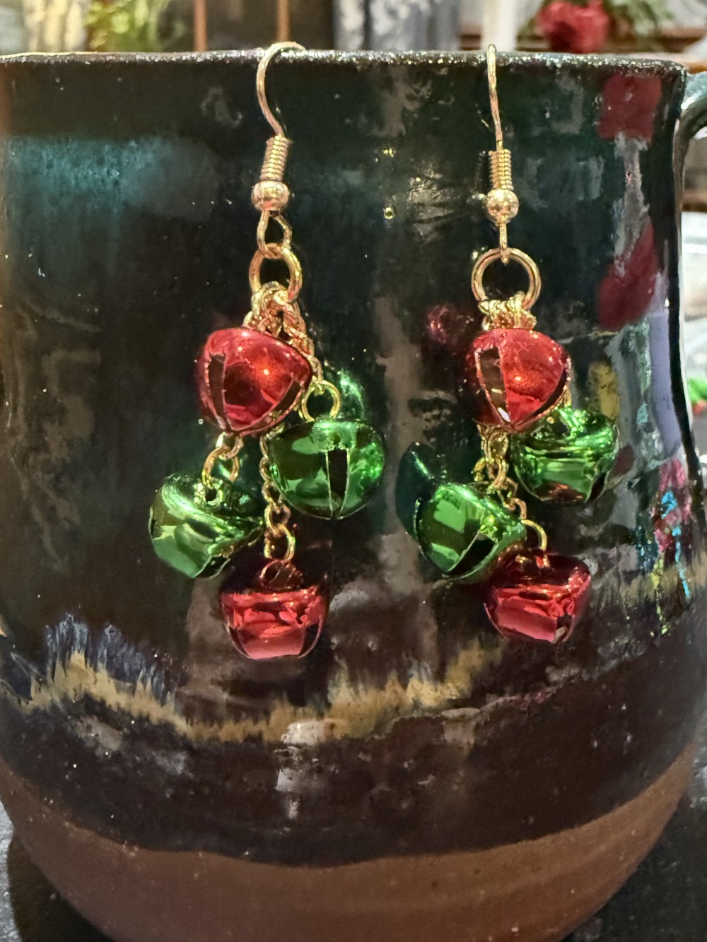 Earrings - Christmas Jingle Bells - Four