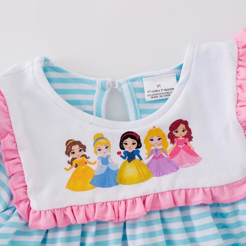 Princess Blue Striped Outfit - Dress