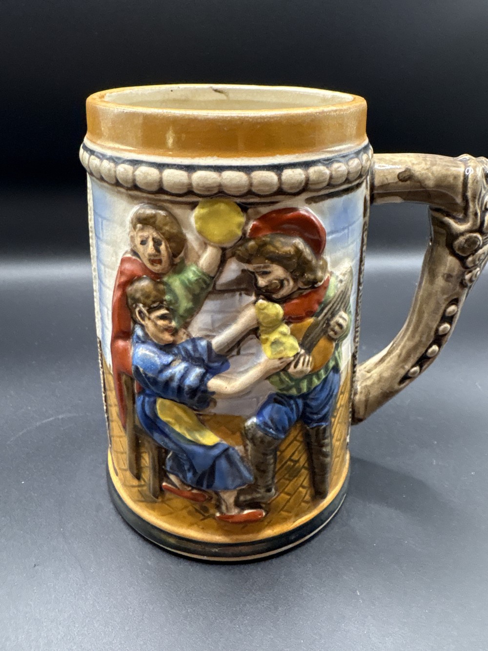 German Style Relief Mug ~5.5 in H