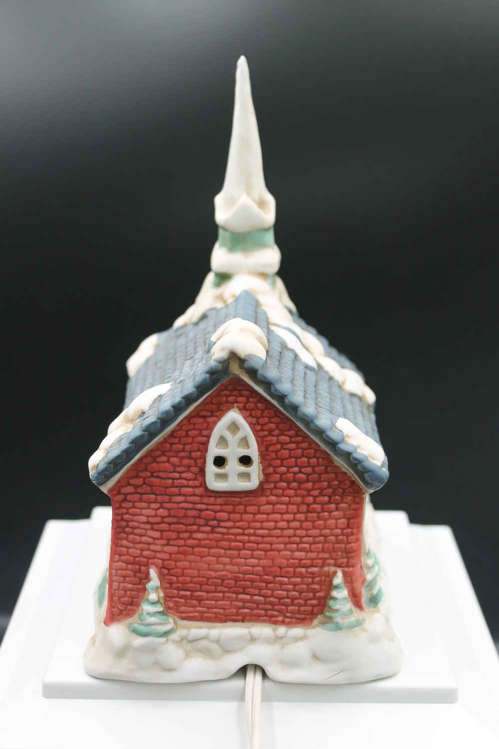 Nostalgic Ceramic Village Church lighted house