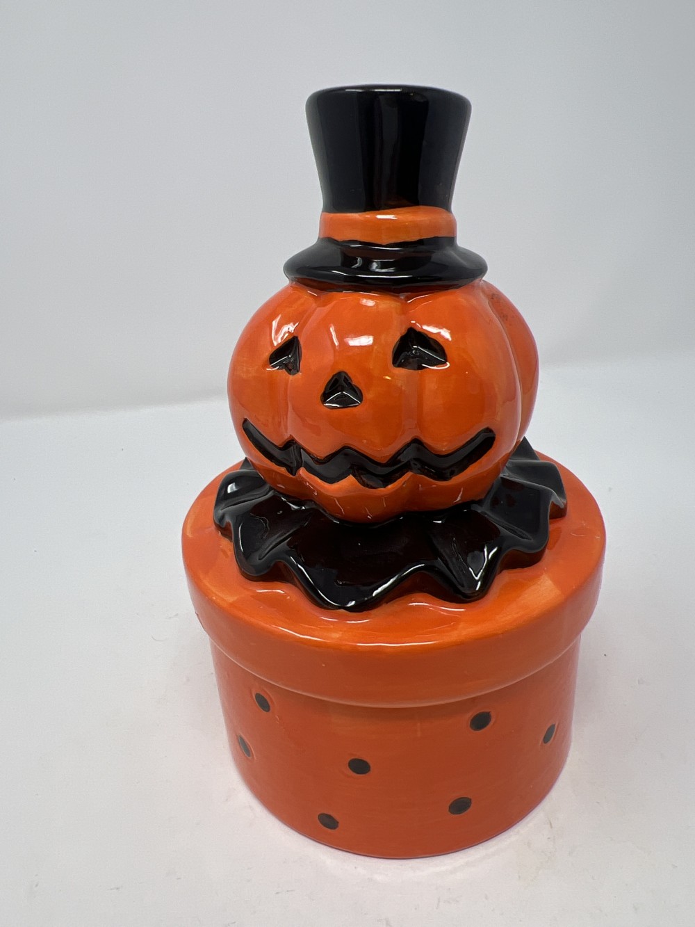 Vintage Inspired Halloween Jack-o’-lantern Ceramic Dish