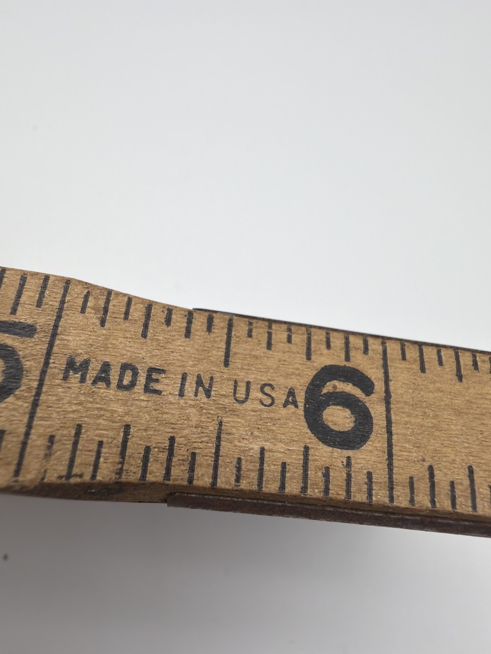 Vintage Folding Wood Ruler