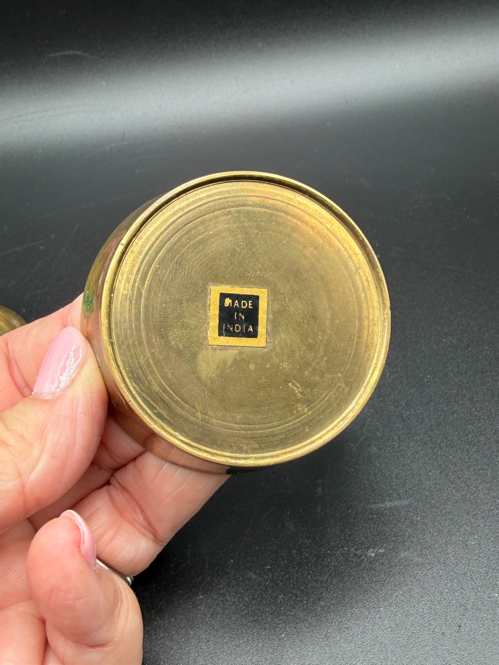 Brass Partridge Lidded Trinket Box