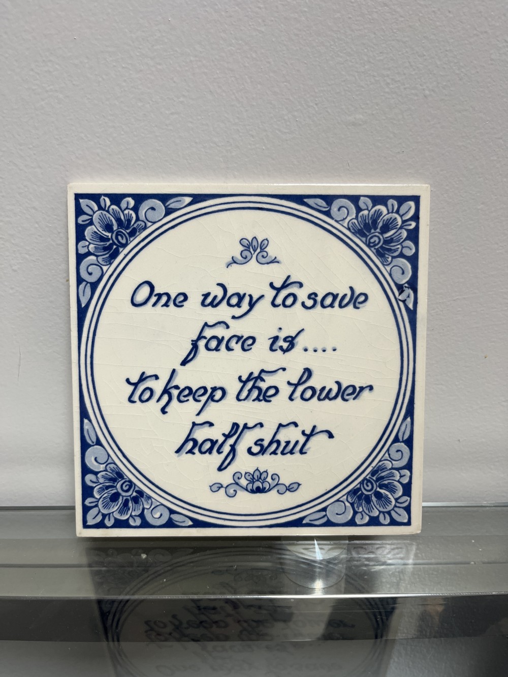 Vtg humorous Delft tile #2 - Holland