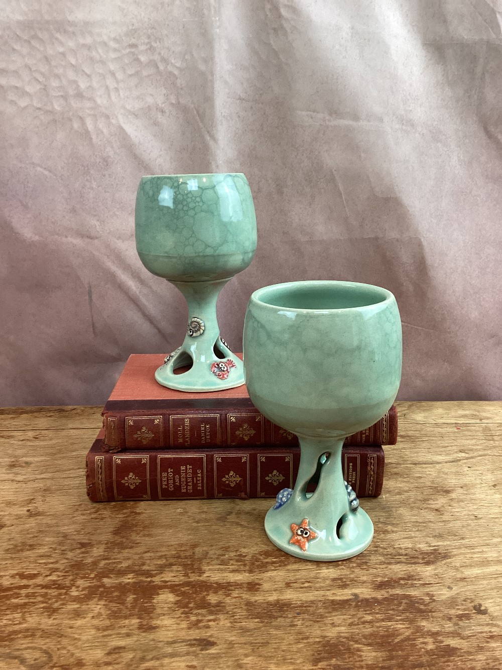 Wine goblet green