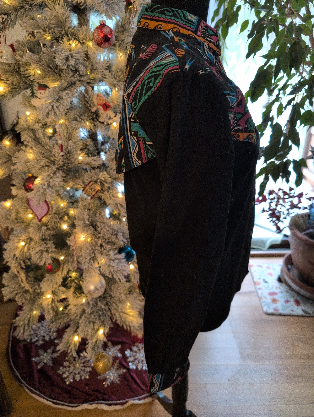 #1 Vintage Rodeo Thunder Bird Line Dancing Shirt small