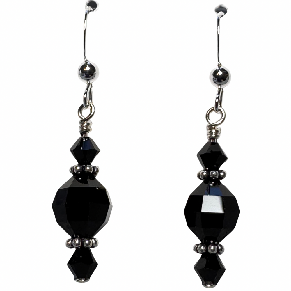 Chessboard Swarovski Crystal Earrings