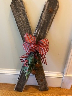 Wooden Winter Ski decor Holiday Room