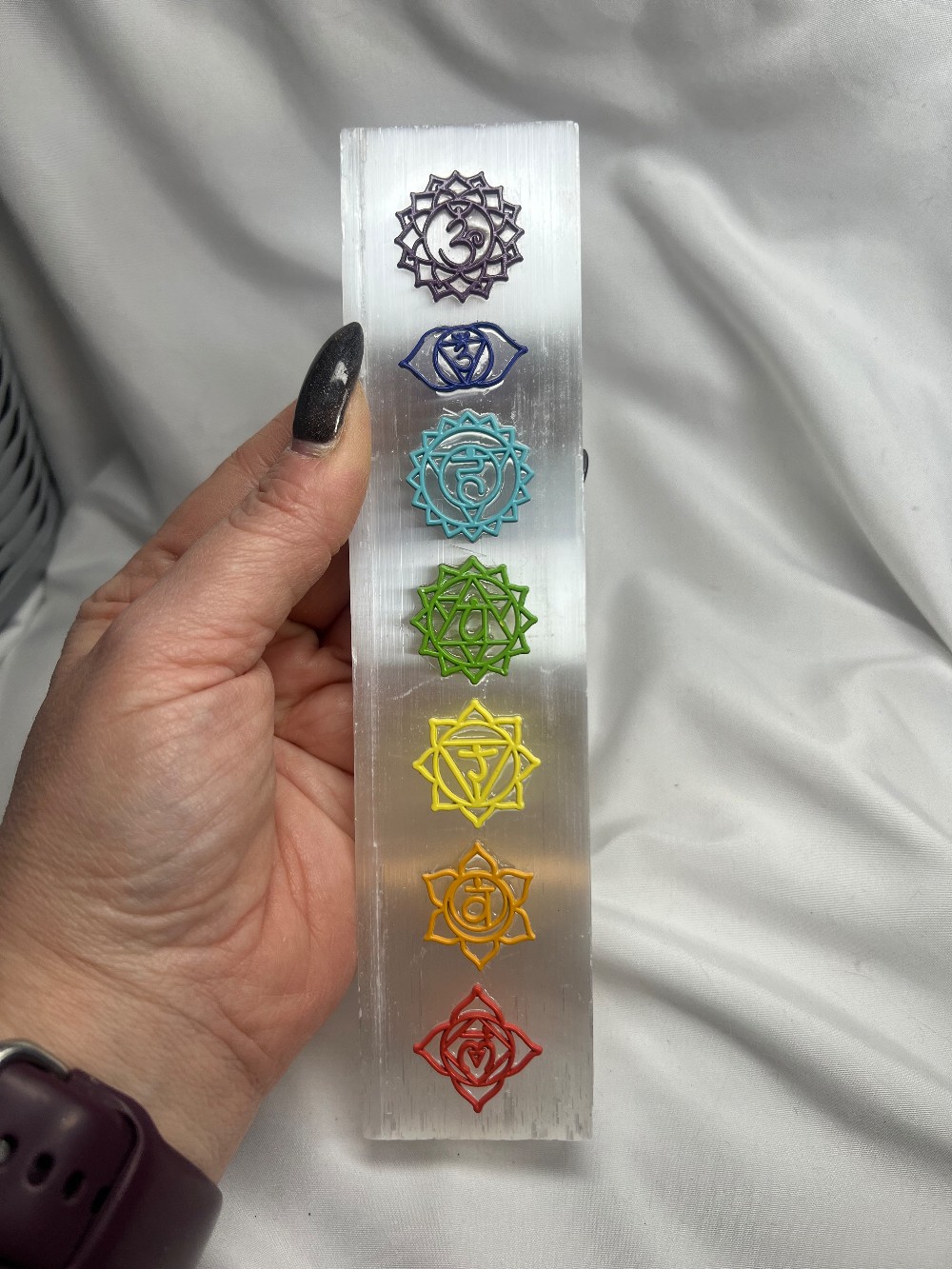 Selenite Chakra Stick